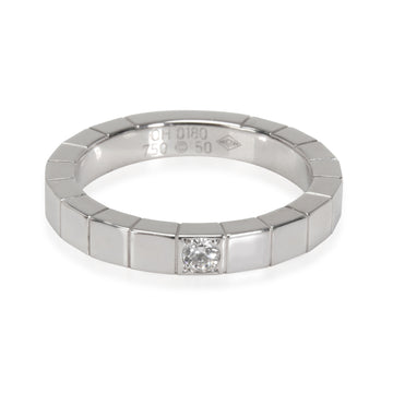 CARTIER Lanieres Diamond Ring in 18k White Gold DEF VVS1VVS2 0.05 CTW