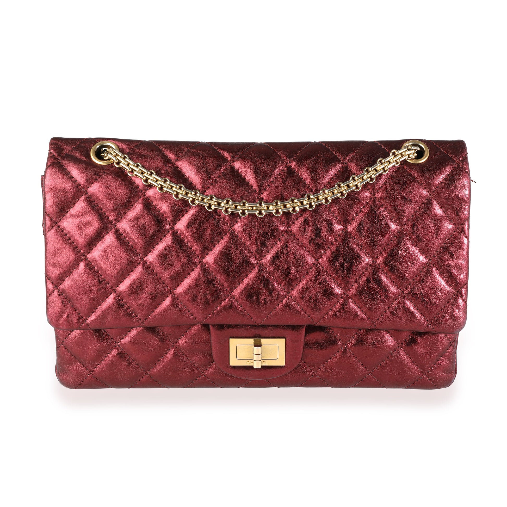 Chanel Gold 2.55 Reissue Quilted Classic Calfskin Leather 227