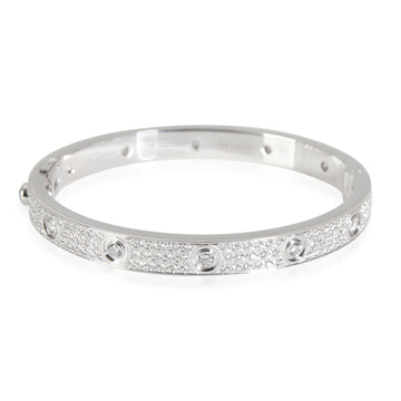 CARTIER LOVE Diamond Bracelet in 18K White Gold 3.15 CTW
