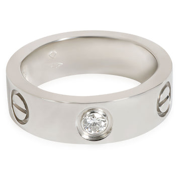 CARTIER LOVE Diamond Ring in 950 Platinum 0.09 CTW
