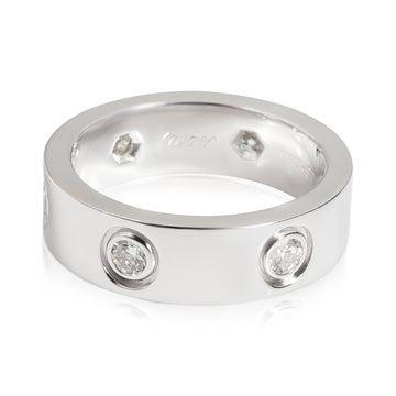 CARTIER LOVE Diamond Ring in 18k White Gold 0.46 CTW