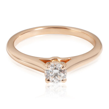 CARTIER 1895 Diamond Solitaire Ring in 18K Rose Gold D VVS1 0.25 CTW