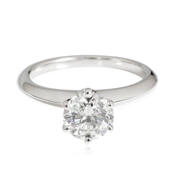 TIFFANY & CO. Diamond Engagement Ring in Platinum F VS1 1.06 CTW