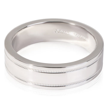 TIFFANY & CO. Together Essentials Double Milgrain 6 mm Band in 950 Platinum