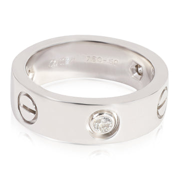 CARTIER Love Diamond Ring in 18k White Gold 0.22 CTW