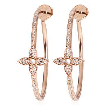Louis Vuitton Bookle Dreille Blooming M64859 LV Circle Flower Brand Accessories  Earrings Women's
