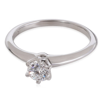 TIFFANY & CO. Diamond Engagement Ring in Platinum D VS2 0.33 CTW
