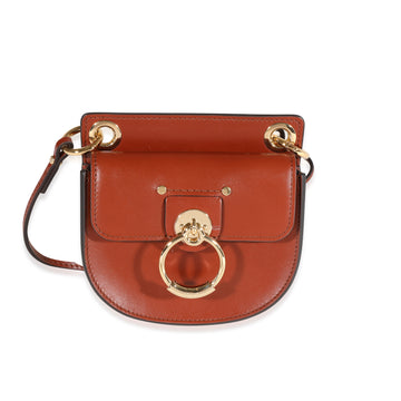 Chloe Sepia Brown Leather The Mini Flat Pouch