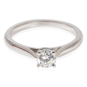 CARTIER 1895 Diamond Solitaire Engagement Ring in Platinum G VS1 0.35 CTW