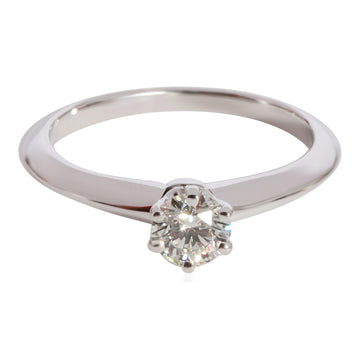 TIFFANY & CO. Diamond Solitaire Ring in 950 Platinum I VVS1 0.31 CTW