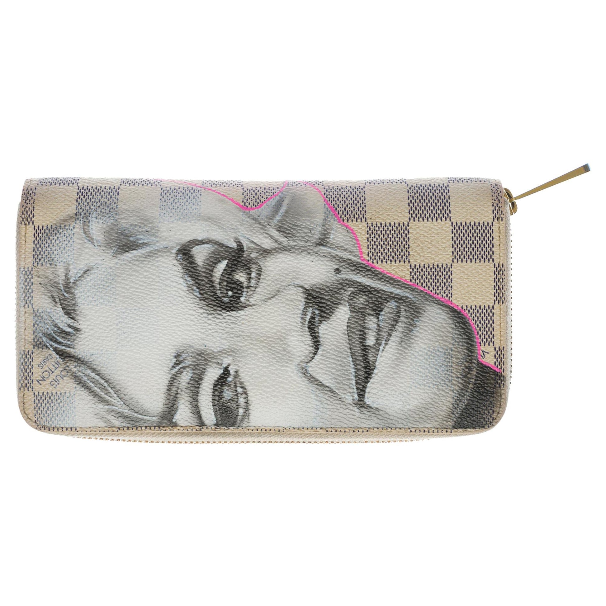 LOUIS VUITTON Customized Marilyn Monroe Zippy wallet in