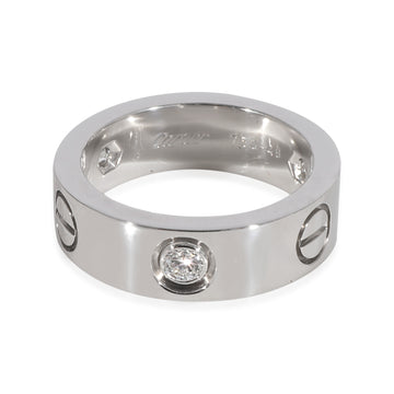 CARTIER Love Diamond Ring in 18K White Gold 0.22 CTW