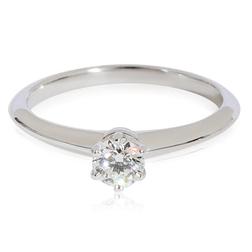 TIFFANY & CO. Diamond Solitaire Ring in Platinum H VS1 0.26 CTW