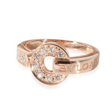 BVLGARI  Diamond Ring in 18k Rose Gold 0.28 CTW