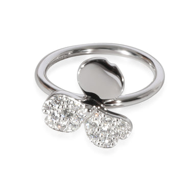 TIFFANY & CO. Paper Flowers Diamond Ring in Platinum 0.16 CTW