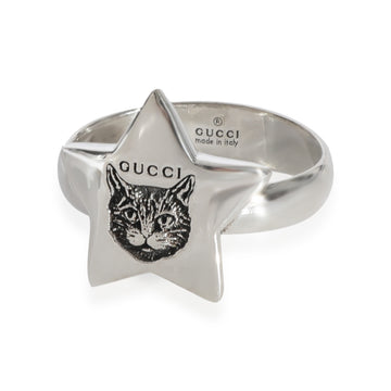 GUCCI  Blind For Love Star Ring in Sterling Silver