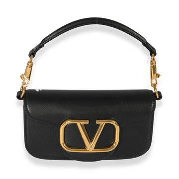 VALENTINO Black Calfskin Small Loco Bag