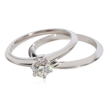 TIFFANY & CO. Diamond Engagement Ring in 950 Platinum G VS1 0.34 CTW