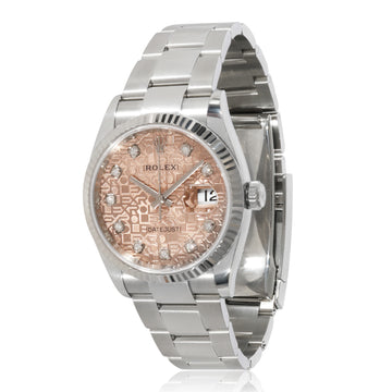 ROLEX Datejust 126234 Men's Watch in 18kt Stainless Steel/White Gold