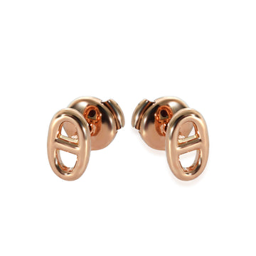 HERMES Chaine d'Ancre Very Small Model Earrings in 18k Rose Gold