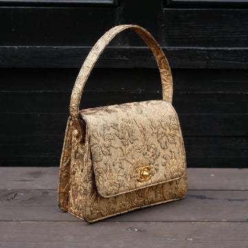 CHANEL * 1997-1999 Floral-Jacquard Handbag 62778