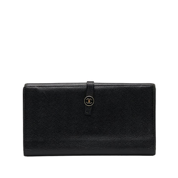 CHANEL Large Classic Handbag Chain Shoulder Bag Flap Black Caviar g66 –  hannari-shop