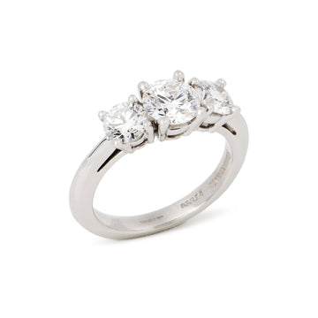Tiffany & Co 14ct Diamond Trilogy Ring