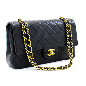 Chanel Vintage Black and Red Bi-colour Trapezoid Shoulder Bag with