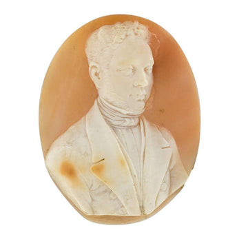 19th Century Gentilhomme Shell Cameo