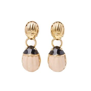 Tiffany & Co Enamel Beetle Drop Earrings