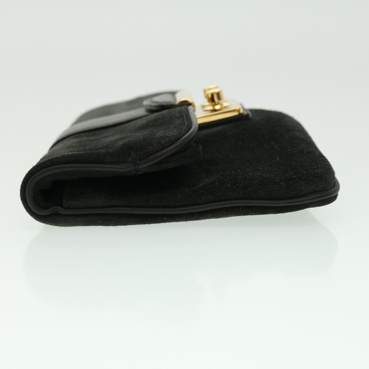 Louis Vuitton Black Suede Slim Sofia Coppola Clutch Bag - Yoogi's
