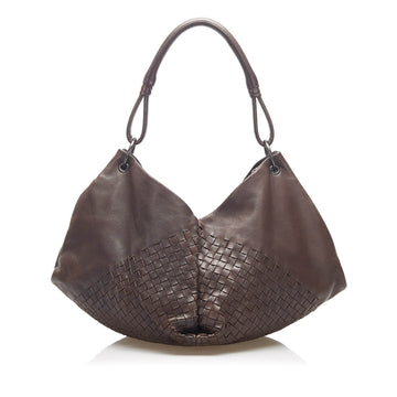 Bottega Veneta Aquilone Leather Shoulder Bag