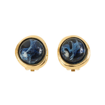 DIOR Marble Stone Earring Blue