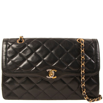 Chanel 1992 Mademoiselle Classic Flap Jumbo Shoulder Bag - Dark
