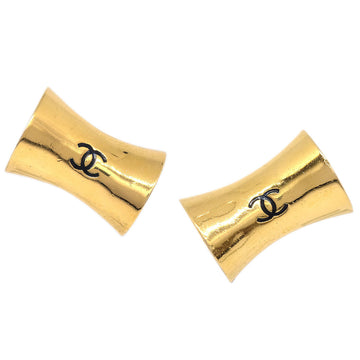 CHANEL 1991 Earrings Clip-On Gold 80476