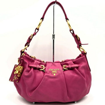 PRADA Vitello Shoulder Bag One Handle Pink Leather Ladies Fashion ITTCMSZ75Y3S
