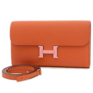Hermes Constance To Go Epson Tail Batieu/Rose Confetti Shoulder Bag Y Engraved