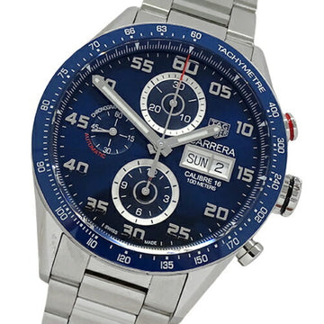 TAG HEUER TAG Carrera CV2A1V BA0738 Watch Men's Brand Caliber 16 Chronograph Automatic Winding AT Stainless Steel Back Skelton Polished