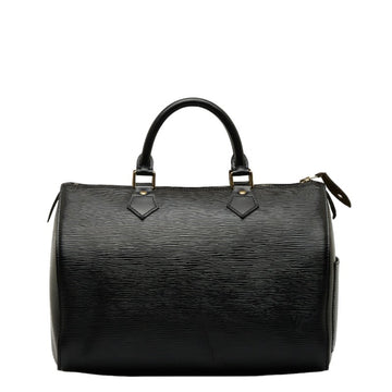 LOUIS VUITTON Epi Speedy 30 Handbag Boston Bag M59022 Noir Black Leather Ladies