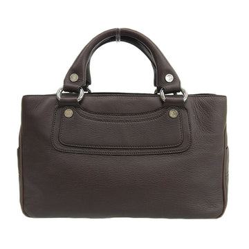 Celine Bag Ladies Handbag Boogie Leather Dark Brown