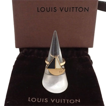 LOUIS VUITTON Ring Berg Float Your Boat Gold x Black White Metal Material Enamel Approx. No. 12 Women's M66606