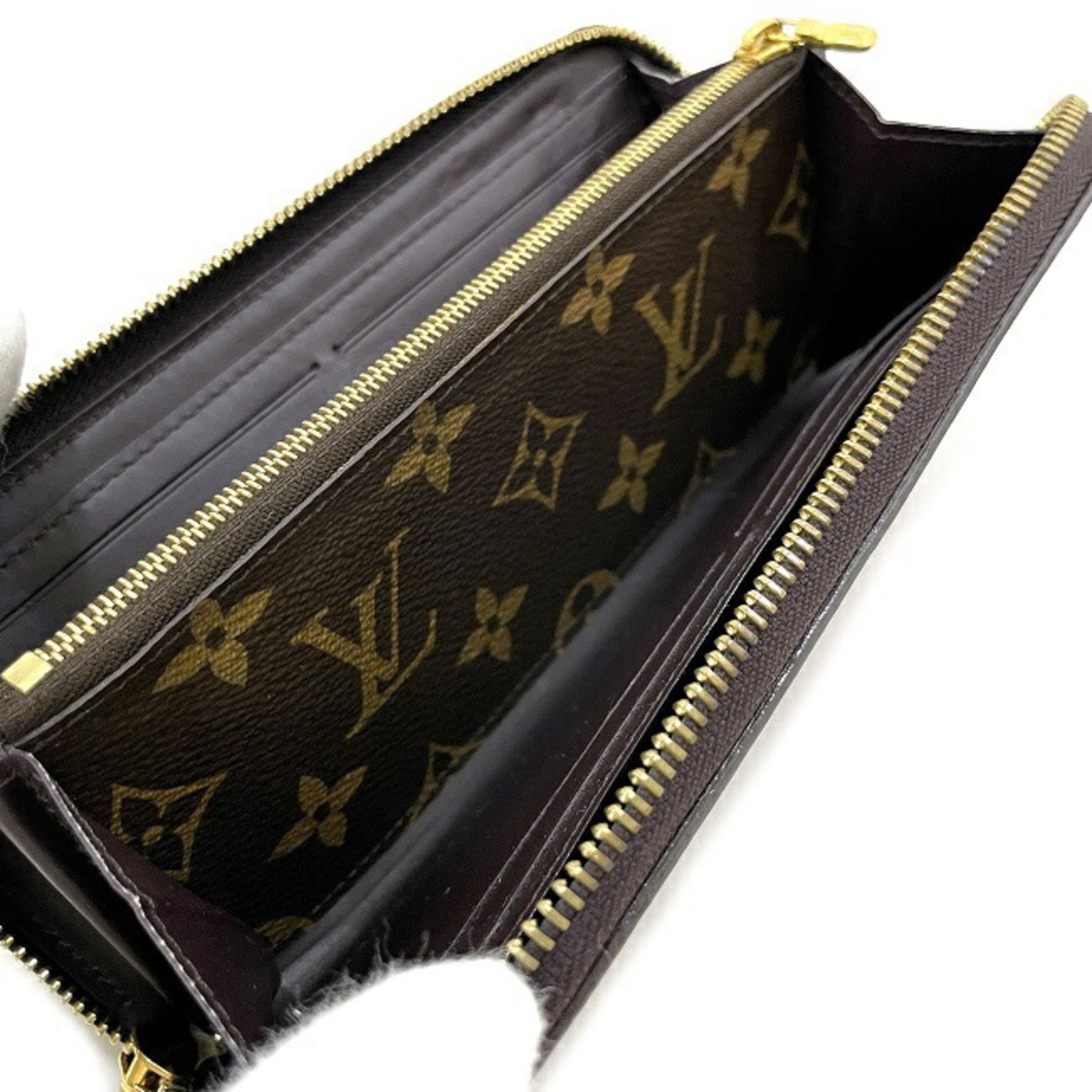 Louis Vuitton Portefeuille Miroir M64403 Monogram Verni Magenta x Amaranto  Red/Bordeaux UB2187 Women's Long Wallet