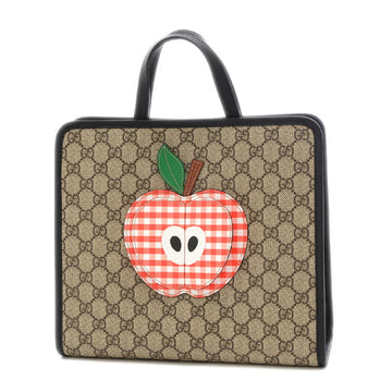 Gucci GG Pattern Children Apple Tote Bag Supreme Beige 648797