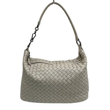Bottega Veneta Intrecciato Handbag Leather Gray 239988