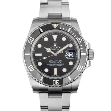 Rolex Submariner Date 116610LN Roulette Engraved SS Random Number Men's Automatic Watch Black Dial