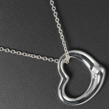 TIFFANY Open Heart Necklace 22mm Current Design  & Co. Silver 925 Ladies