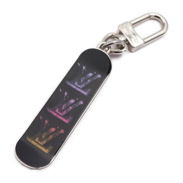 LOUIS VUITTON Bijou Sac Skateboard Monogram Keychain MP3269 Metal Black Silver Multicolor Bag Charm