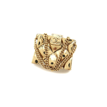 Chanel matelasse chain bag motif brooch gold accessories 02P Matelasse Bag Brooch