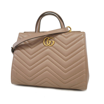 Gucci GG Marmont 2WAY Bag 448054 Women's Leather Handbag,Shoulder Bag Pink