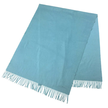 HERMES large format stole shawl ETOLE CACHEMIRE JOHNSTON sax blue cashmere blanket